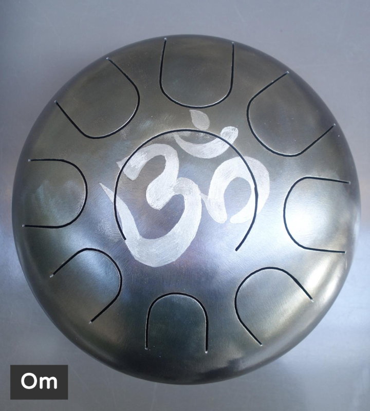 Om décoration gravure personnalisé Steel Tongue Drum - Sound Circle