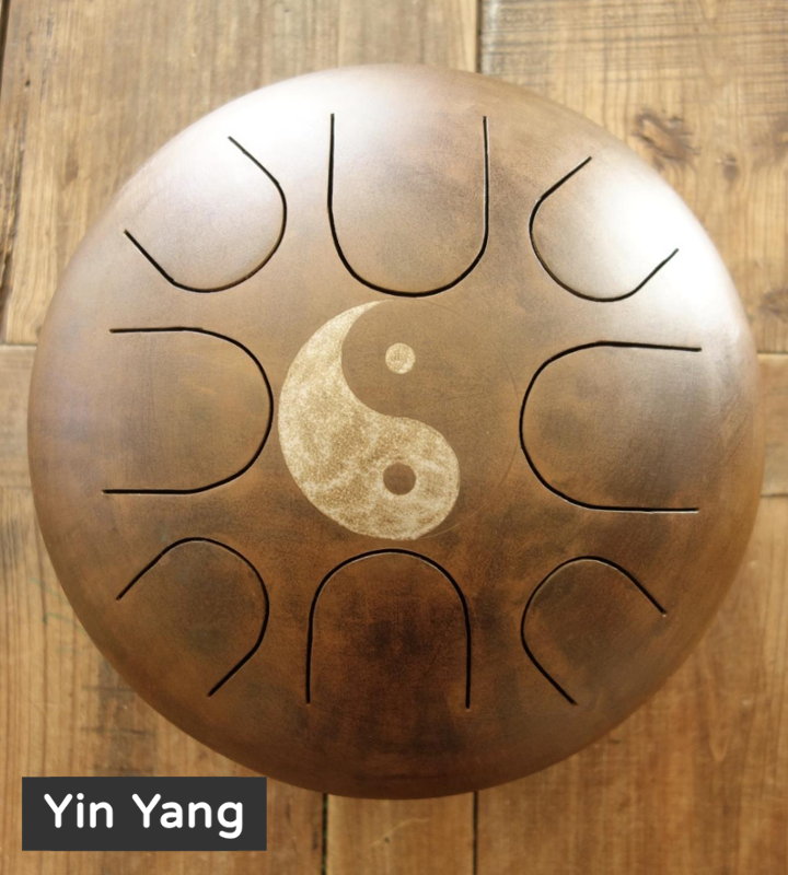 Yinyang décoration gravure personnalisé Steel Tongue Drum - Sound Circle